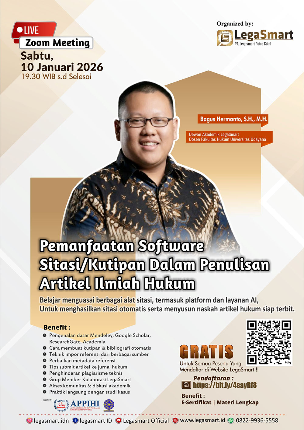 Webinar LegaSmart 10 Januari 2026